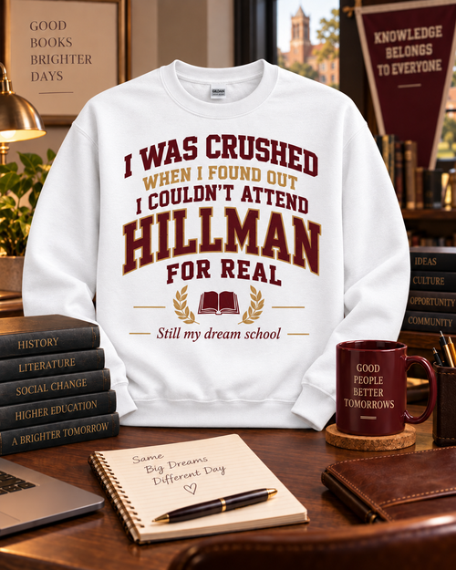 White I Was Crushed Hillman crewneck sweatshirt