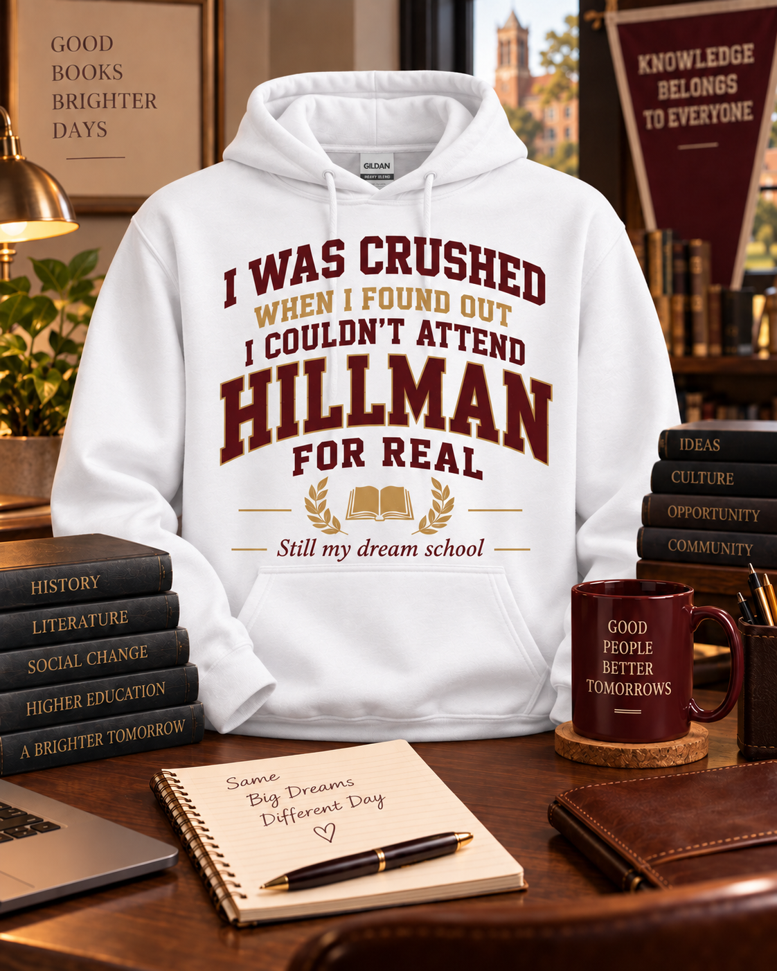 White I Was Crushed Hillman hoodie